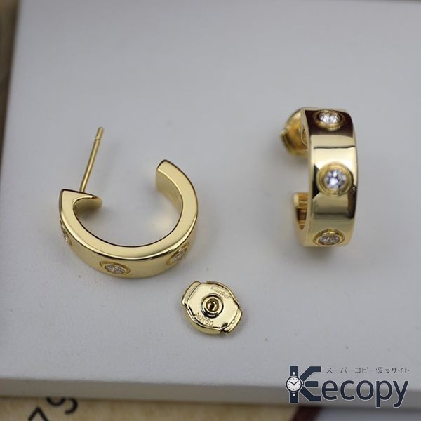 シンプルで上品 カルティエ イヤリング 重ね付けにもおすすめ スーパーコピー 1419 画像 5