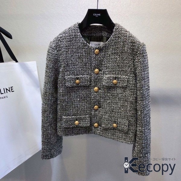 シンプルで上品 セリーヌ ジャケット 着回しやすいデザイン スーパーコピー 2874