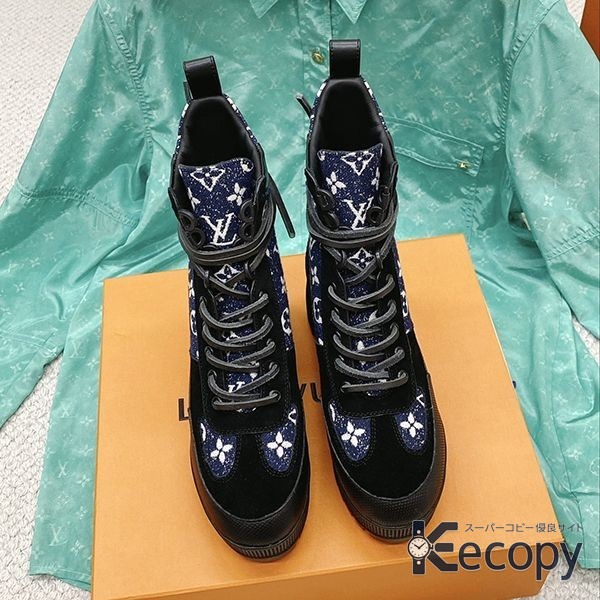 スタイリッシュ ルイ・ヴィトン ブーツ コーデに合わせやすい N級品 通販 905 画像 3