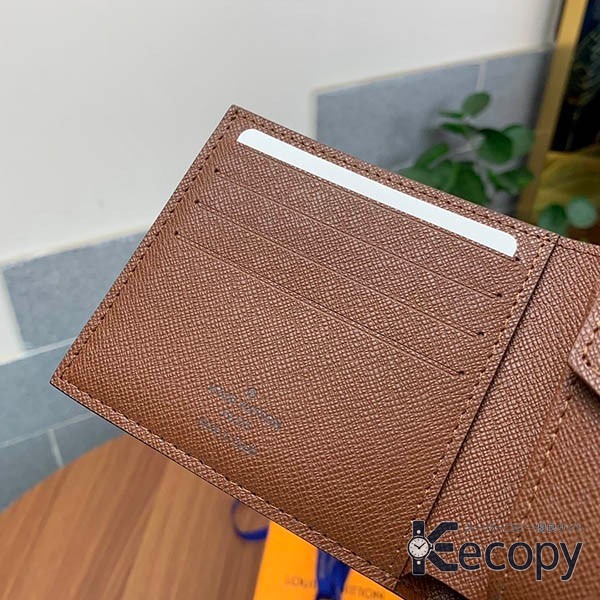 シンプルで上品 ルイ・ヴィトン 折り財布 手になじむデザイン 偽物 人気 694 画像 8